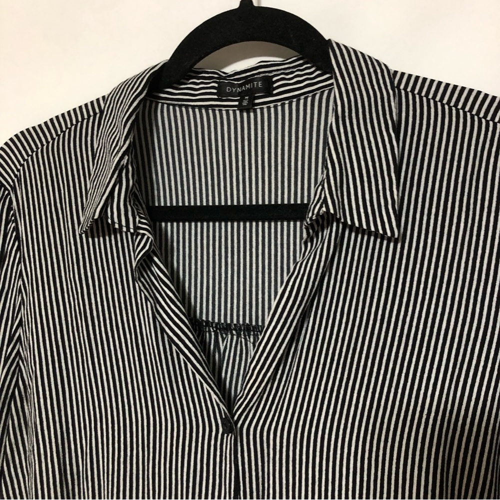 Striped button down top - Picture 3 of 5
